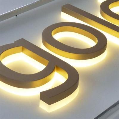 3D Letters Custom Metal LED Signs Alphabet Acrylic Letters LED Sign