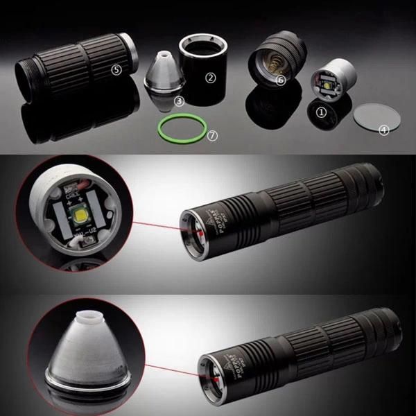 Rechargeable CREE Xm-L U2 Hunting LED Aluminium Torch Flashlight