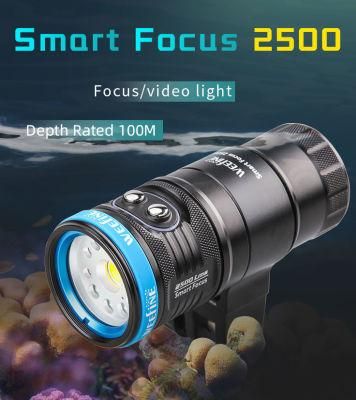 Professional Scuba Diving Torch Light Ipx8 Waterproof Underwater 60m Aluminum Alloy LED Diving Flashlights