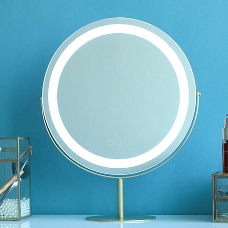 Dressing Mirror Makeup Mirror LED Desk Light Desktop Bedroom Mirror Lamp