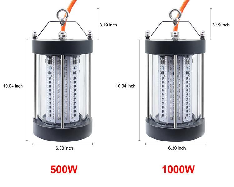 3000W High Efficiency Underwater Fishing Light for Fishermen