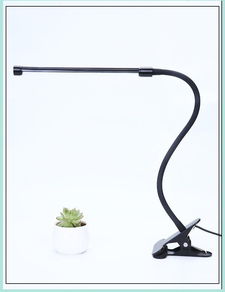 2 Heads Clip on Desk Sunlike Gooseneck 10 Dimmable Levels 4/8/12h Timer Setting 3 Switch Modes Full Spectrum LED Plant Grow Lights for Indoor Plants