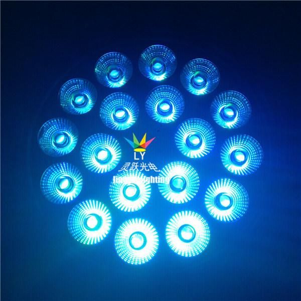 DMX Outdoor 18PCS 18W RGBWA UV LED PAR 64 Can Lights