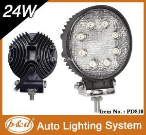 4X4 Waterproof Round Design 24W LED Work Light (PD820)