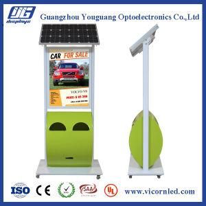 Pole type Green trash Solar Power LED Light Box-SOLTP