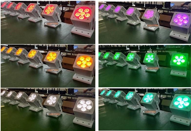 Mini LED Projector 12PCS RGBWA UV IP65 Flight Case for LED PAR Light