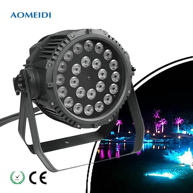 Outdoor IP65 Party Event Waterproof 24X10W RGBW 4in1 DMX DJ LED PAR 64 Light