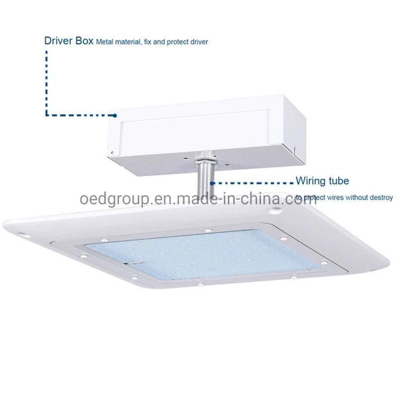 Weather Proof IP65 150W Surface Mounted 3030SMD LED Canopy Light 5700K IP65 Recessed Gas Station Lighting