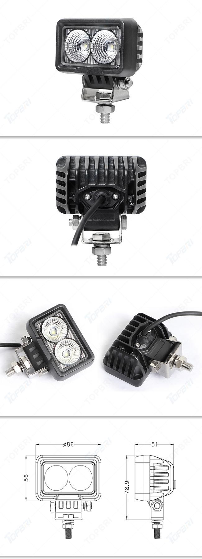 EMC Approved 3.5inch 20W Flood Osram LED Auto Work Light Lamps with Swivel Bracket