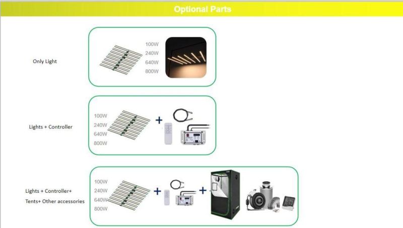 Wholesale Full Spectrum 600W Samsung Lm301h & Osram High Power LED Grow Light for Plants Tube Lighting Lamp with UL