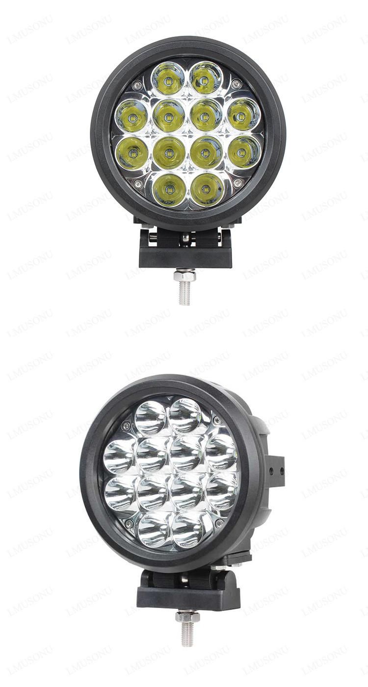 4X4 Auto 6" LED Flood Work Light 60W CREE 12PCS*5W Driving Light Offroad Truck SUV