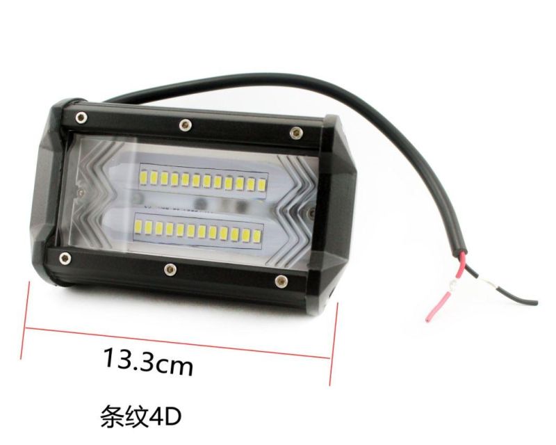 72W 5 Inch Flood Spot Light Car LED Work Light Bar for Jeep Pickup Trucks ATV SUV