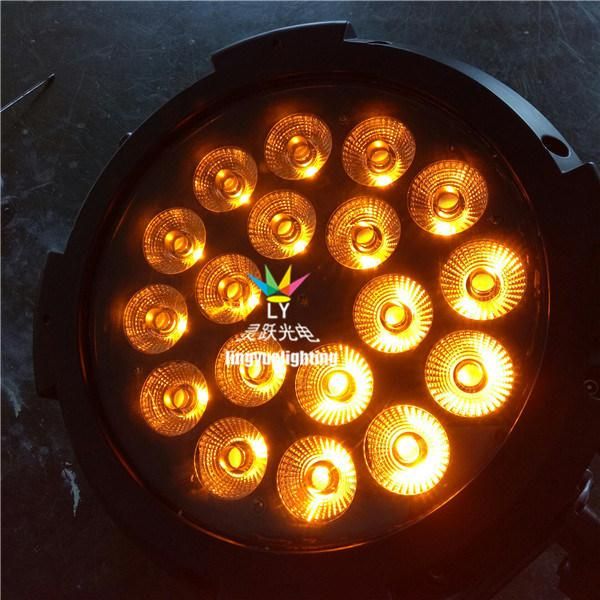 Rgbaw UV IP65 Waterproof 18X18 Outdoor LED PAR 64