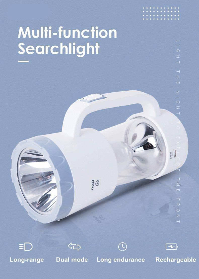 Clover Portable Searchlight LED Lantern Torch Battery Handheld Spotlight