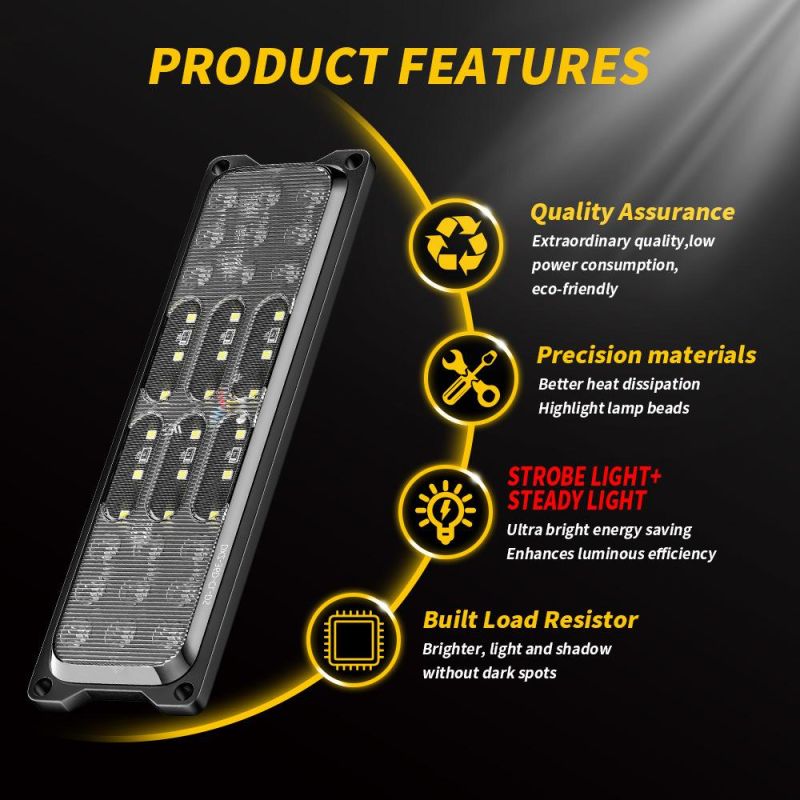 Dxz New Lamp LED Waterproof Light Bar Trailer Tail Lights Kit Strobe Flashing DRL Flow Turn Signal Lamp for Car Truck SUV Van