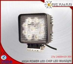 27W 2400lm Auto LED Driving Light, 6000K IP68 Ce Rhos