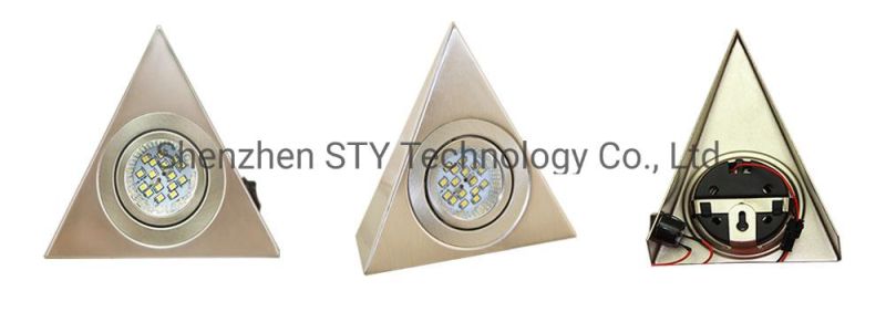 Hot Selling Triangle Surface Mounted LED Cabinet Spot Light for Counter/Wardrobe