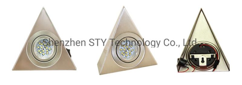 Hot Selling Triangle Surface Mounted LED Cabinet Spot Light for Counter/Wardrobe