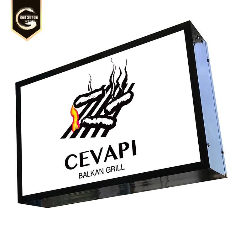 OEM LED Sign Logo Cabinet Rectangle Acrylic Advertising Light Box