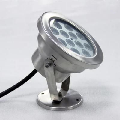 LED Waterproof IP68 Underwater Light Stainless Steel for Swimming Pool