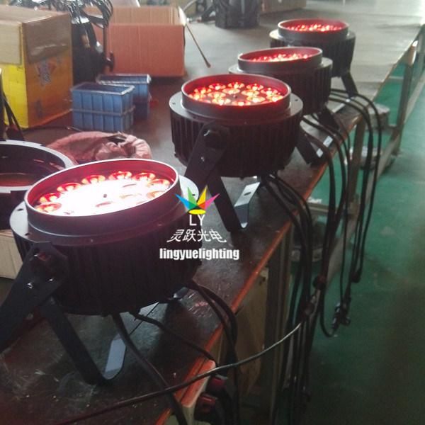 18PCS Rgbwauv Outdoor DMX Professional LED PAR Light