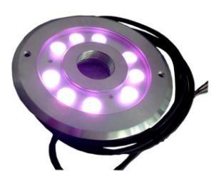 High Power LED Underwater Light 27W RGB Fountain Light with DMX512 Controller