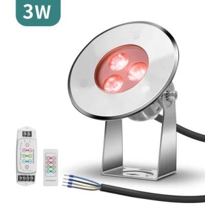 Submersible LED Pond Light, 3W, 9W, 18W, 18W, 24W, Night Lamp IP68 DC 12V 24V for Outdoor Garden, Swimming, Pool Party Landscape