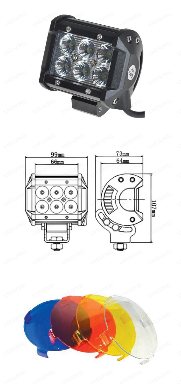 10-30V 4 Inch LED Driving Light LED Work Light 18W