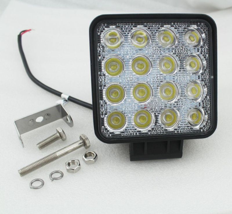 Wholesale Car Spot Light 12V 4.5 Inch 48W Square Offroad Epistar Auto LED Work Light for Truck