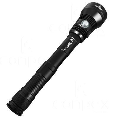 360 Light Tw-1031 Portable LED Torch Light Power USB Rechargeable Diving LED Flashlight