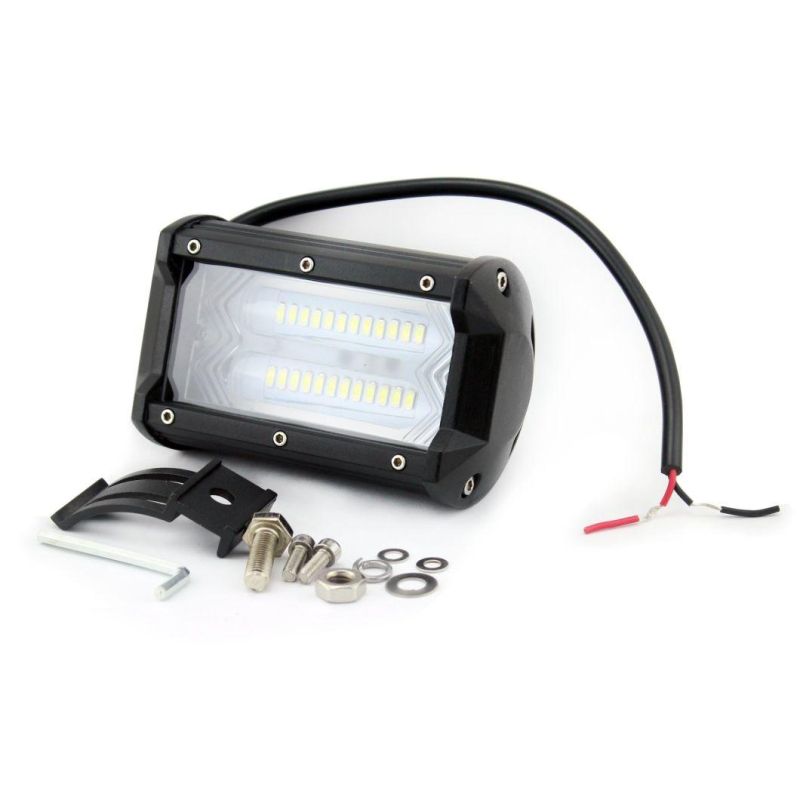 72W 5 Inch Flood Spot Light Car LED Work Light Bar for Jeep Pickup Trucks ATV SUV