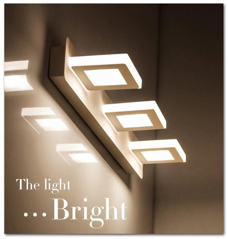 6W/9W 32cm/48cm Long Highlight LED Mirror Light White/Warm White Acrylic Bathroom Makeup Lamp (WH-MR-19)