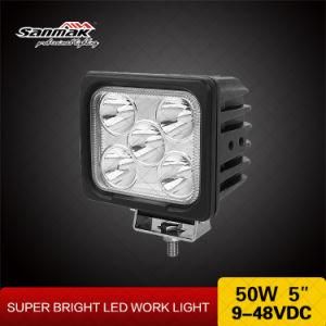 50W 5&quot; Waterproof LED Work Light for Heavy Duty Vehicles