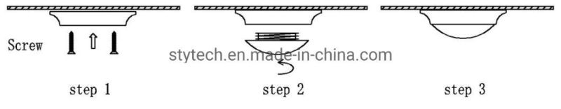 AC 110V Powered 3W LED Under Cabinet Light for Wardrobe /Kitchen/Counter/Cupboard