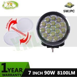 90W 7inch IP68 Offroad Auto LED Driving Light with CREE LEDs