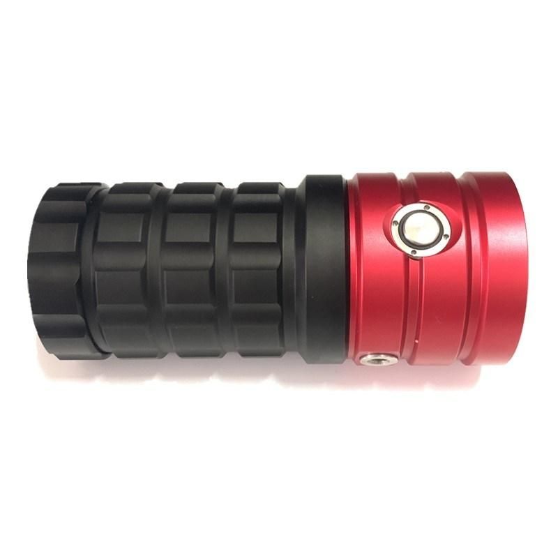 Built-in 14400mAh Battery Warm White Light 8 P70 Underwater Photography Fill Light Diving Flashlight