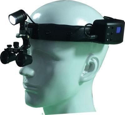 Binocular Loupe Headlight LED Medical Headlight Ks-H1n with 2.5X in Black