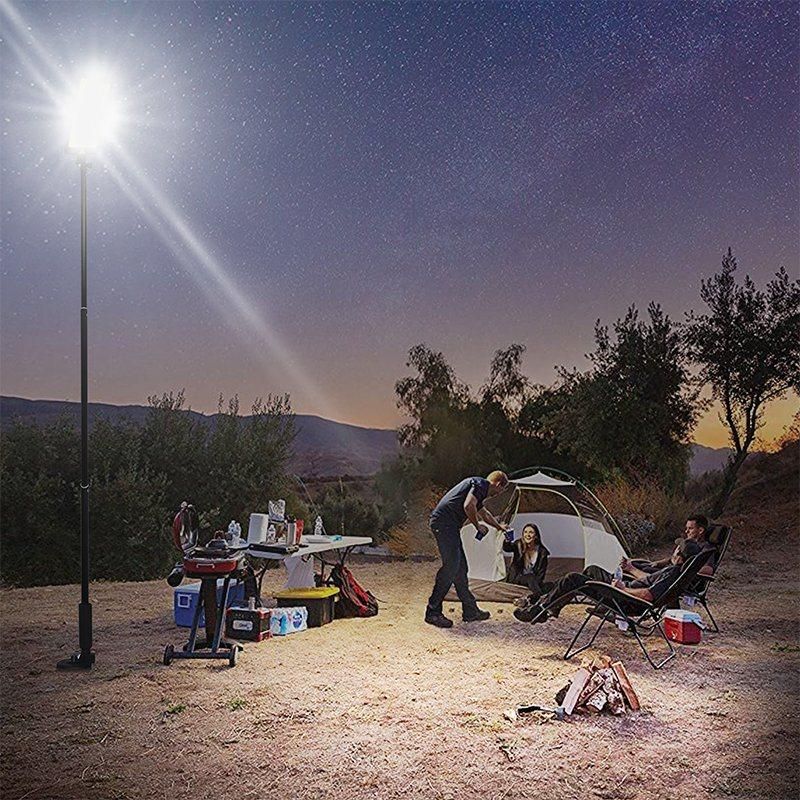 Conpex Portable Lamp with Pole Tent Light Rating Outdoor Light Worklight for Garage