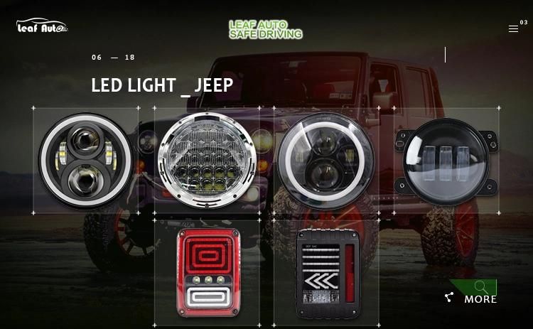 7 Inch LED Driving Light with Laser Light for Jeep off-Road Car LED 1000 Meters Illumination Distance 80W Laser Lamp