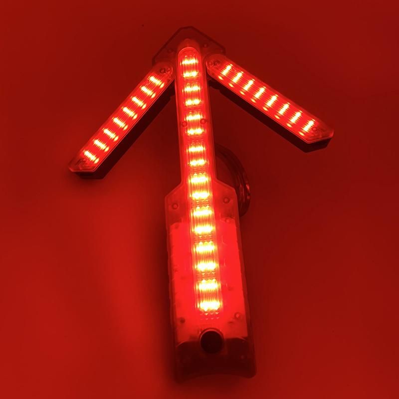 New Rechargeable Auto Traffic Guide Arrow Beacon Lamp Portable 64PCS LED Road Safety Flashing Strobe Lighting High Visibility Traffic Sign LED Warning Light