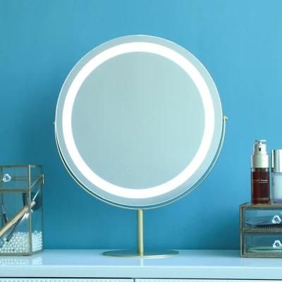 Dressing Mirror Makeup Mirror LED Desk Light Desktop Bedroom Mirror Lamp