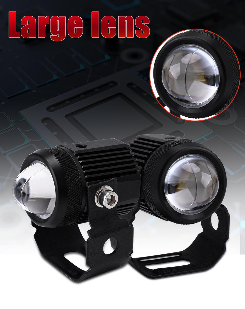 Car Parts ATV UTV Front Lamp High Low Beam Dual Color LED Headlight, Motorcycle 3000K 6000K Car Fog LED Work Lights