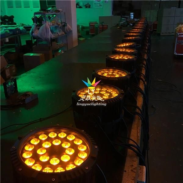 24X18W Rgbwauv 6in1 Outdoor Waterproof LED PAR Light