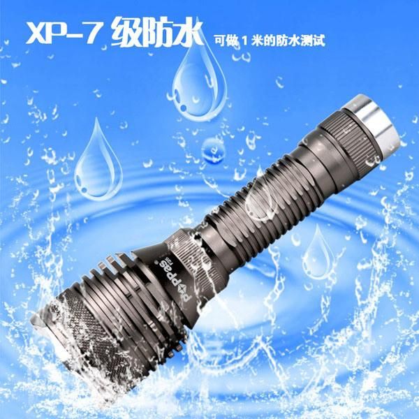 Ipx7 Waterproof Aluminium Brightness Emergency Hunter Flash Light