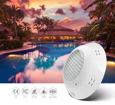 18W 3000K Warm White IP68 Energy Efficiency Requirements Surface Wall Mounted LED Vinyl Swimming Pool Light