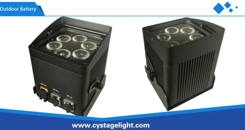 4pcsx8w/10W/12W 4in1/5in1/6in1 LED WiFi/Wireless Control Battery Powered Stage LED PAR Light