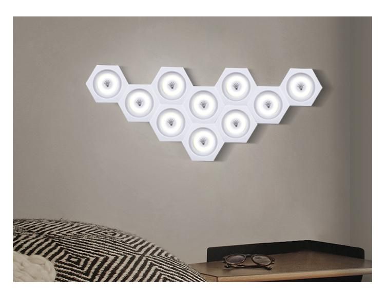 Customized Laser Logo ABS Wireless Mini Light Bedroom Cabinet Light