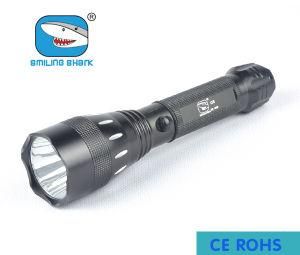 Gray XPE CREE LED Flashlight Rechargeable Spotlight Torch