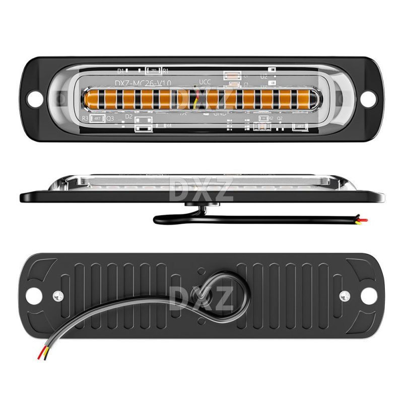 Dxz 12LED Flash Warning Strobe Light 36W Surface Mount Emergency Lights for off Road Vehicle ATV SUV Trucks