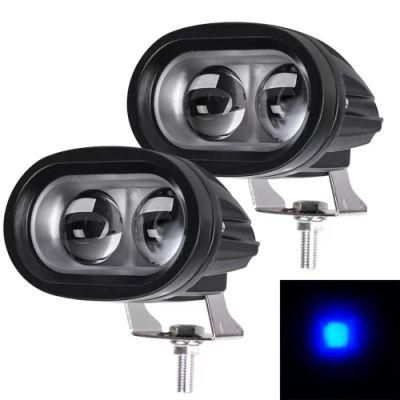 Spotlight Convex Lens 4inch 20W Forklift White Blue LED Warning Light LED Driving Work Light